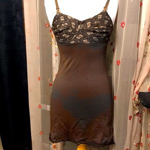 Vintage bustier slip tie died